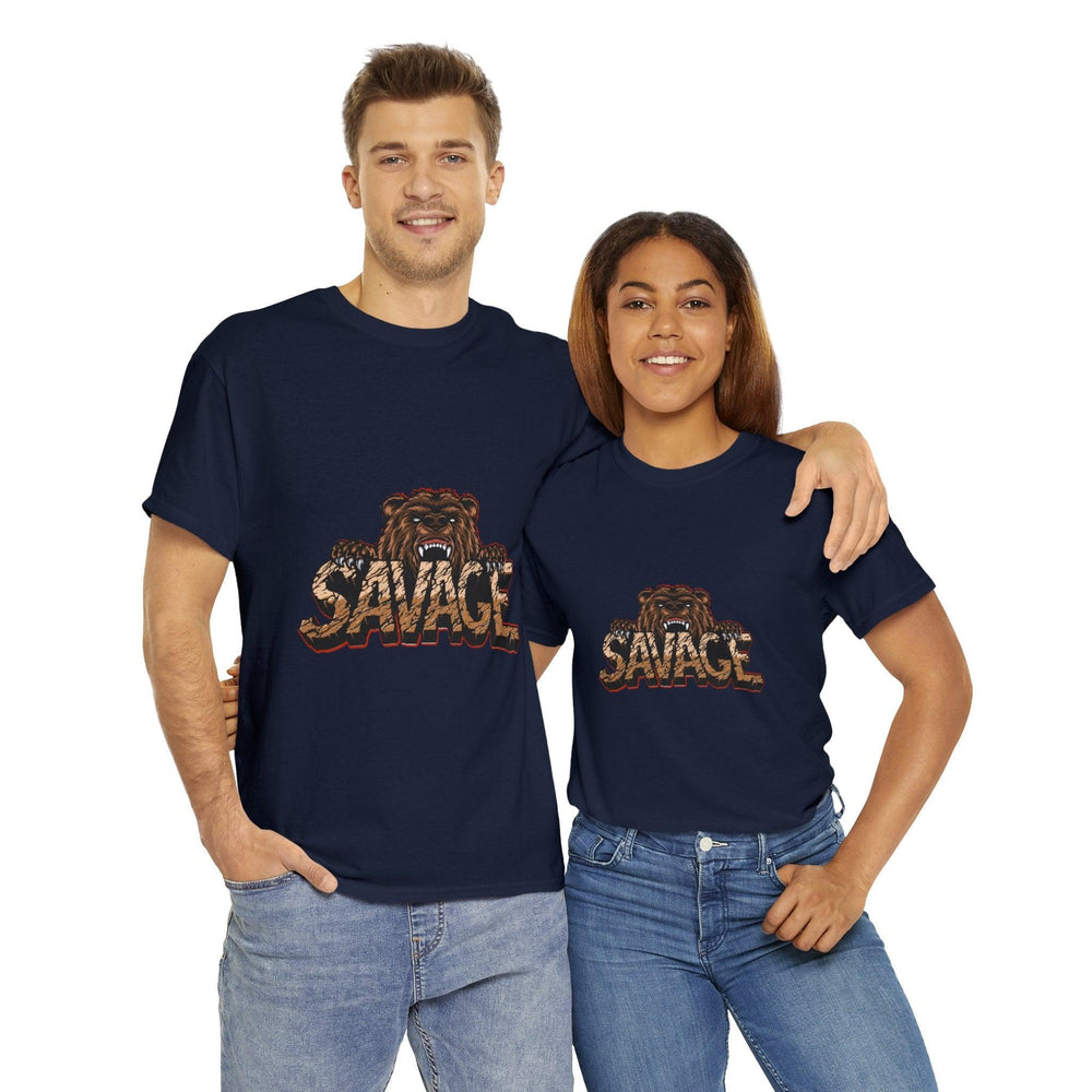 Savage Tiger Unisex Couple T Shirts