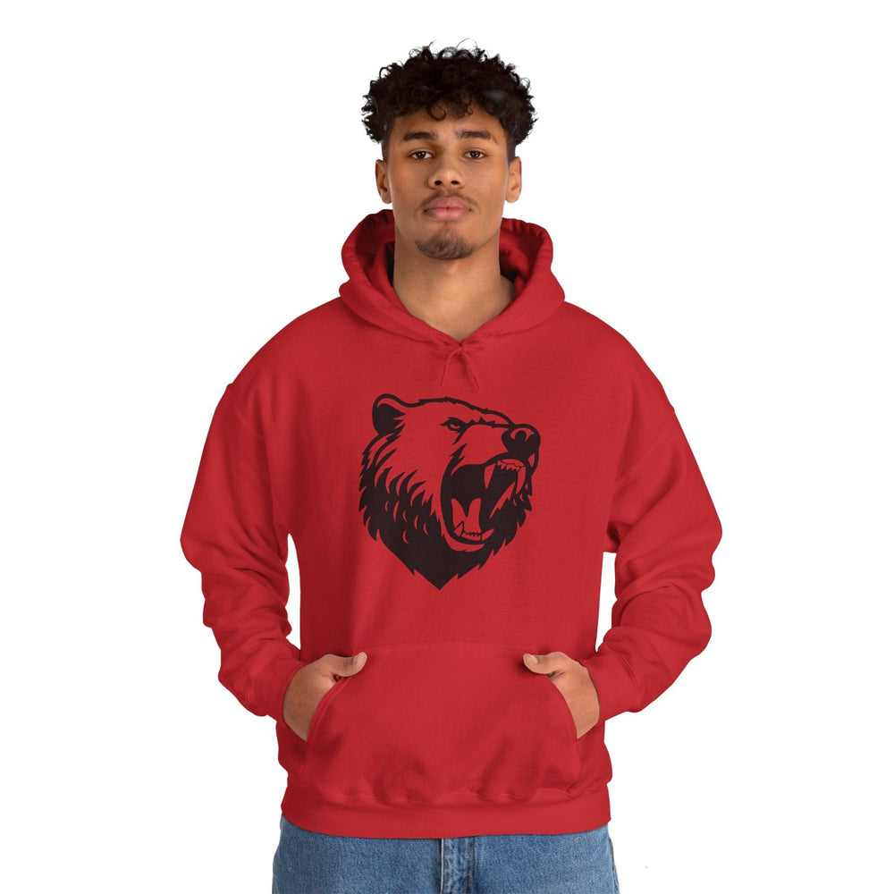 Custom Unisex Pullover Hoodie Wolf Head Design