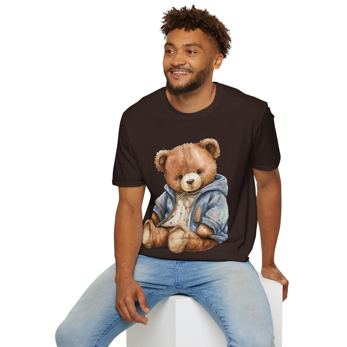 Unisex Softstyle T-Shirt Customize With Teddy Bear - FG Apparels