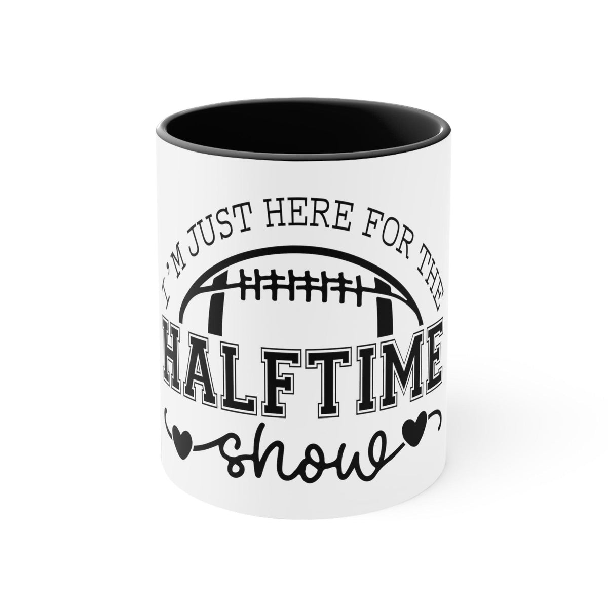 Accent Coffee Mug, With Football Game Show Halftime 11oz - FG Apparels